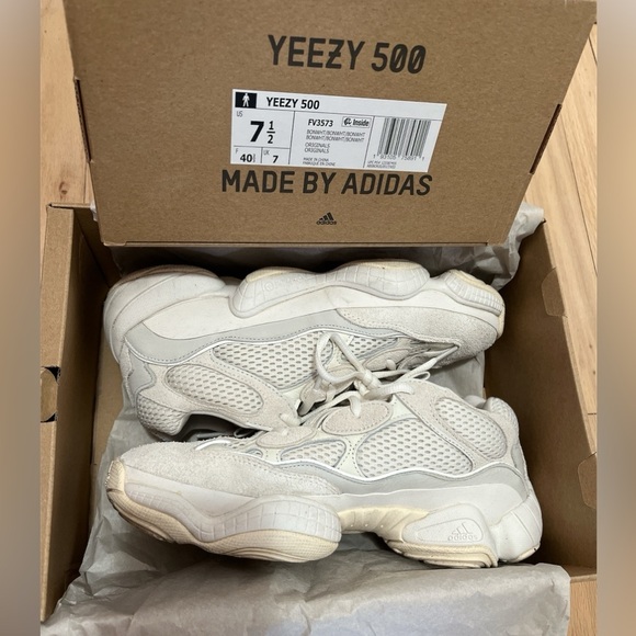 Yeezy 500 Bone White Sz7.5 - Picture 4 of 4